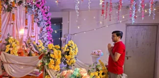 गणेश चतुर्थी दरभंगा: प्रसाद पॉली क्लिनिक में धूमधाम से हुई गणेश पूजा ganesh chaturthi 2026 celebration in darbhanga bihar